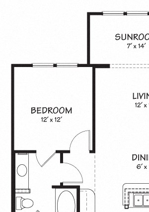 One A with Sunroom Floor Plan| The Reserve on Cave Creek One A with Sunroom Floor Plan| The Reserve on Cave Creek